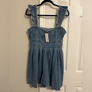 Blue Denim Romper